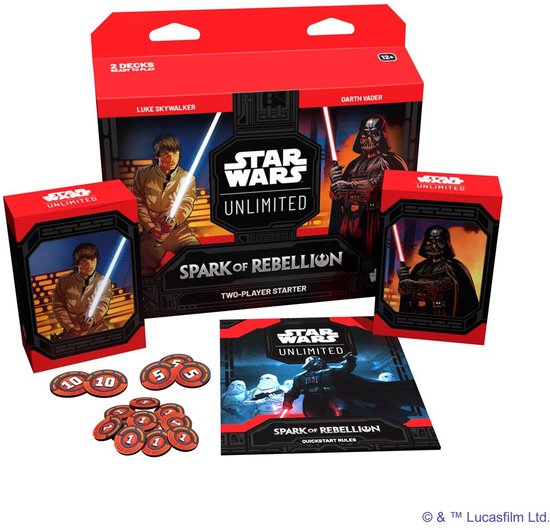 Star Wars Unlimited Spark of Rebellion Two-Player Starter (Luke Vs Vader)