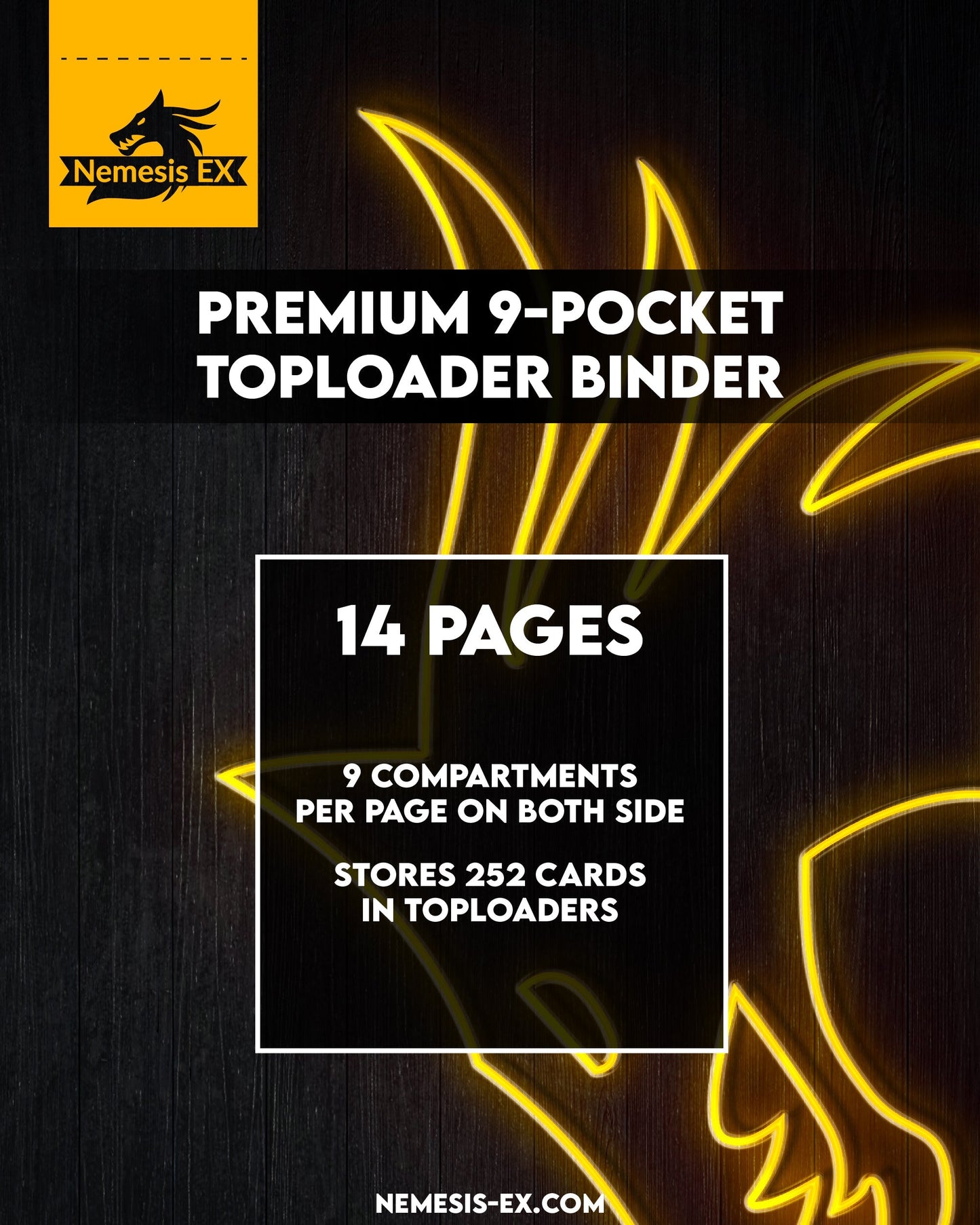 Toploader Binder Black - 9-pocket (252 cards)