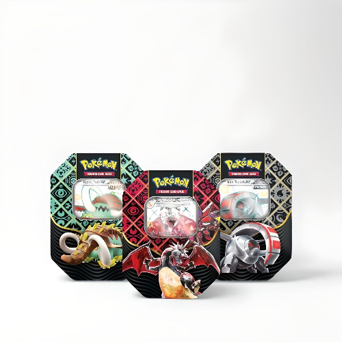 Pokemon - Scarlet & Violet Paldean Fates EX Tin (set of 3) Nemesis-EX Pokemon - Scarlet & Violet Paldean Fates EX Tin (set of 3) Nemesis-EX
