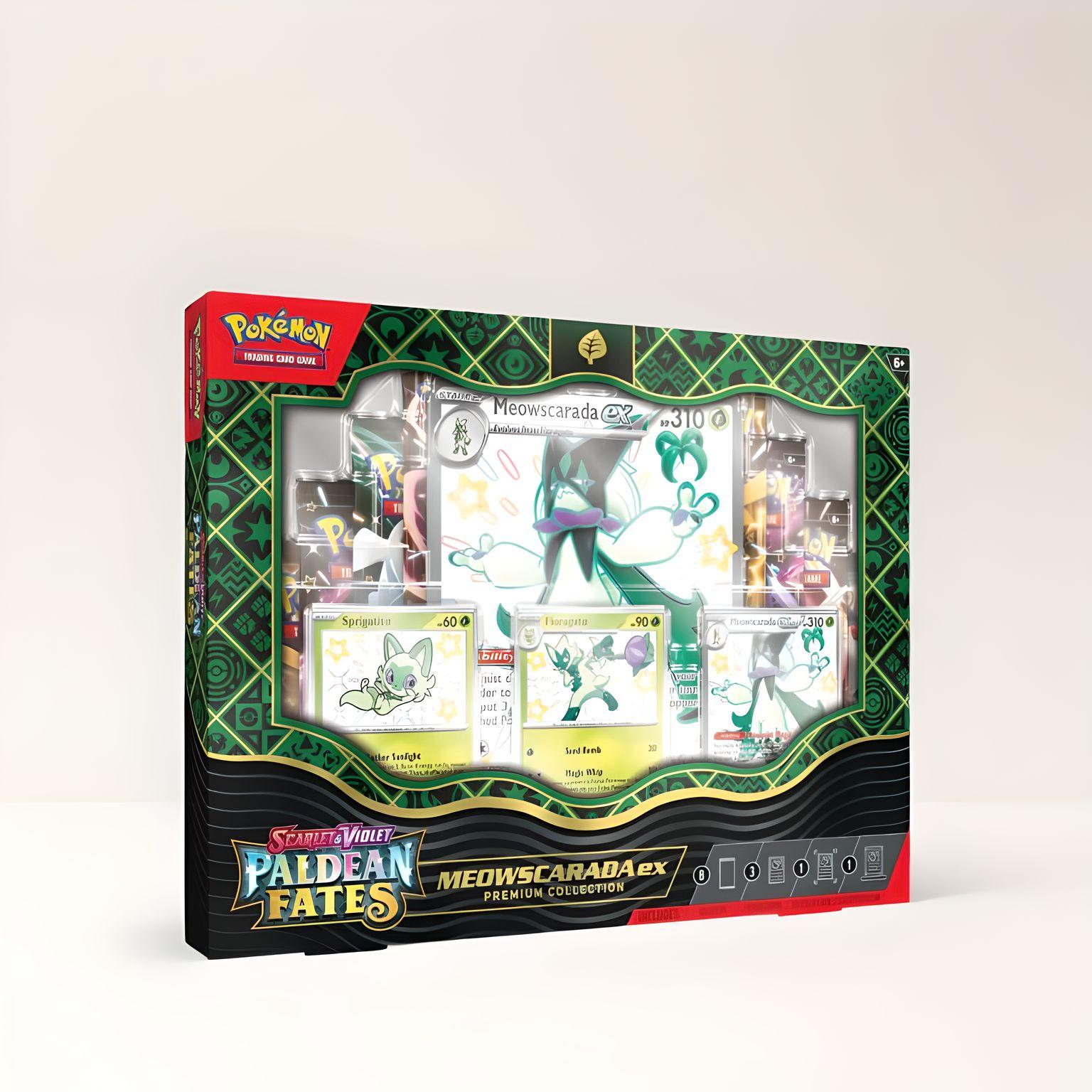 Pokemon Paldean Fates Premium Collections - Meowscarada ex Nemesis-EX Pokemon Paldean Fates Premium Collections - Meowscarada ex Nemesis-EX