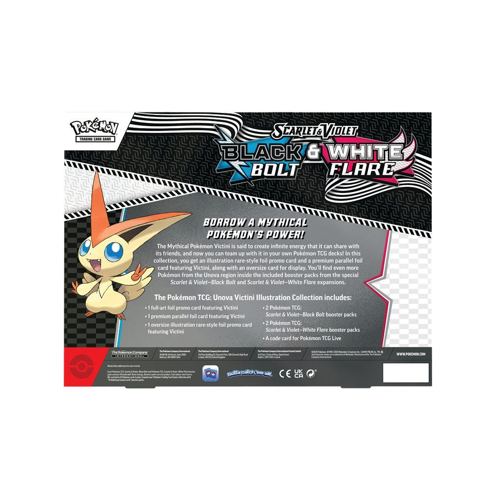 Pokemon – Black Bolt & White Flare Illustration Collection – Victini