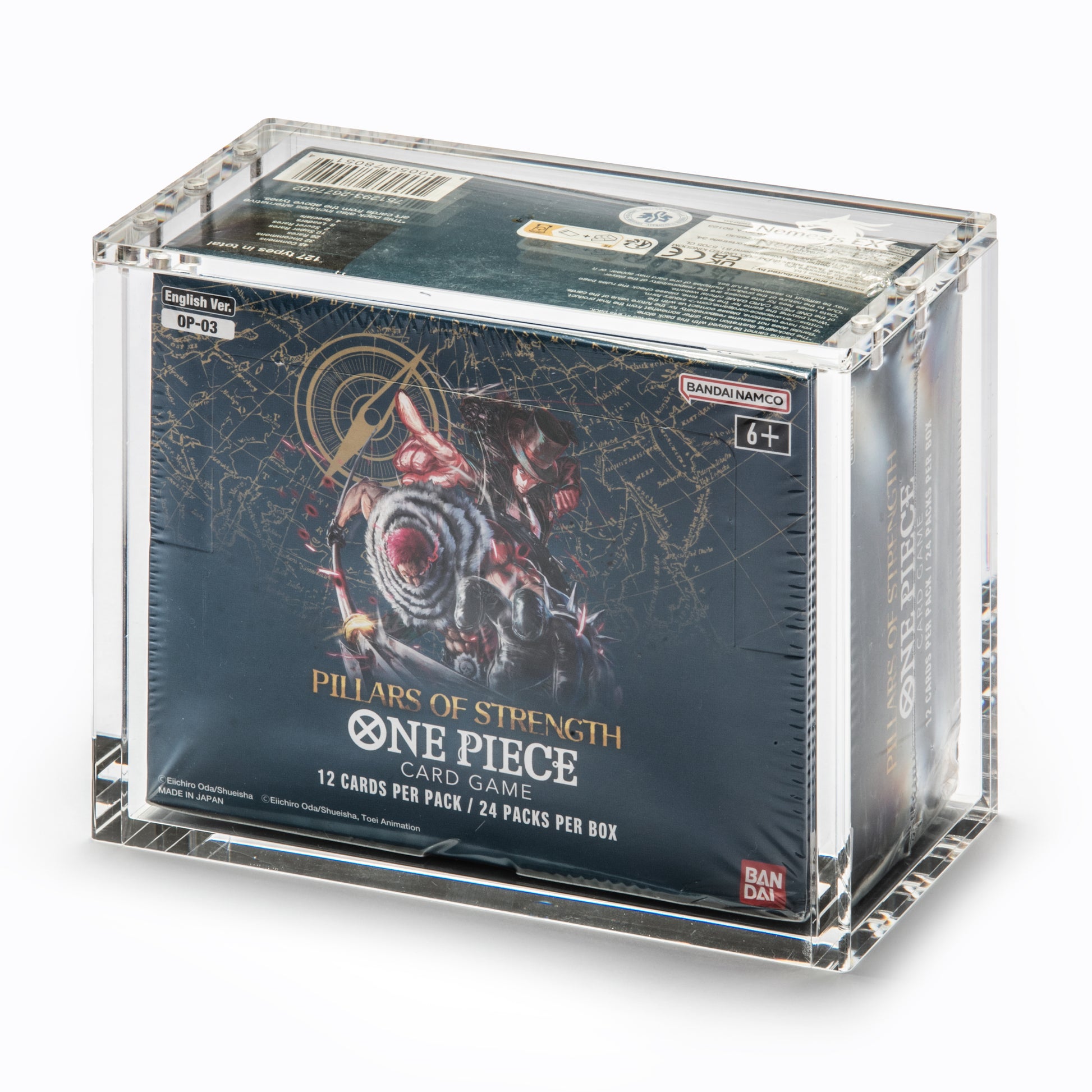 Acrylic Case - English One Piece Booster Box - Reprint Op01 and Op03 Nemesis-EX Acrylic Case - English One Piece Booster Box - Reprint Op01 and Op03 Nemesis-EX