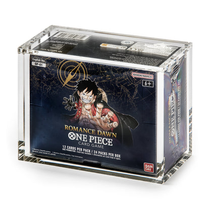 Acrylic Case - English One Piece Booster Box - Reprint Op01 and Op03 Nemesis-EX Acrylic Case - English One Piece Booster Box - Reprint Op01 and Op03 Nemesis-EX