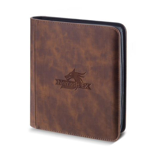 Toploader Binder Bruin - 4-pocket (112 kaarten)