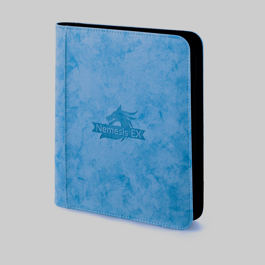 Toploader Binder Blauw - 4-pocket (112 kaarten)